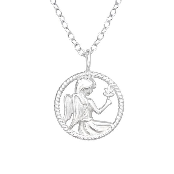 Sterling Silver Virgo Zodiac Necklace - Picture 1 of 7